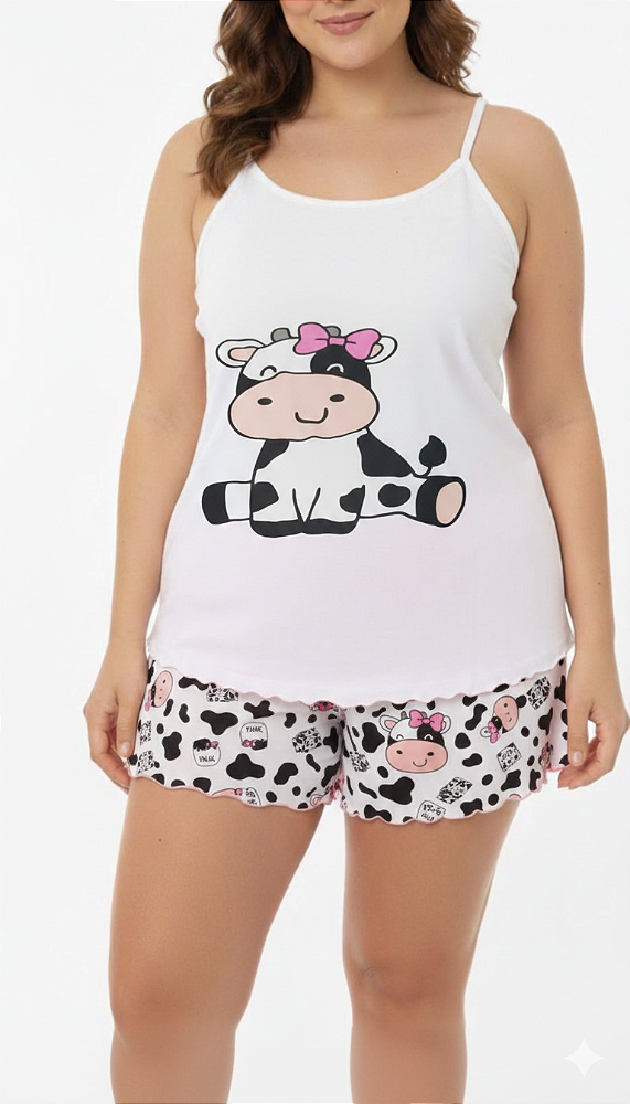 Pijama Vaquinha Plus Size