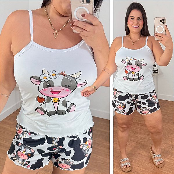 Pijama Vaquinha Plus Size
