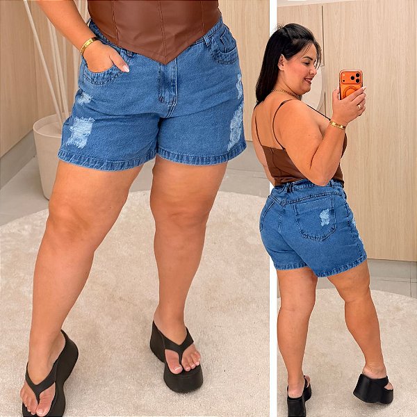 Short Jeans Awa Marina Plus Size