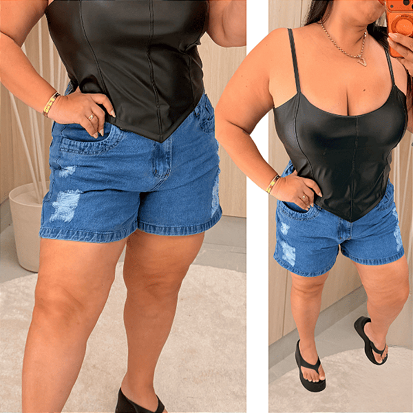 Short Jeans Awa Marina Plus Size