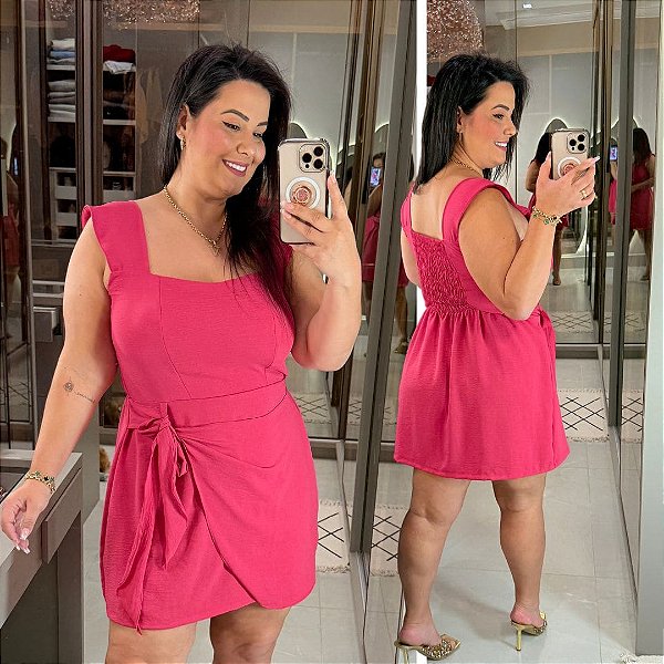 Macaquinho Vip Isabel Pink Plus Size