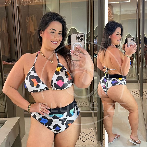 Biquíni Onça Lidi Plus Size