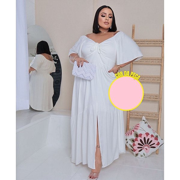 Vestido Larissa Duna Rosa BB Plus Size
