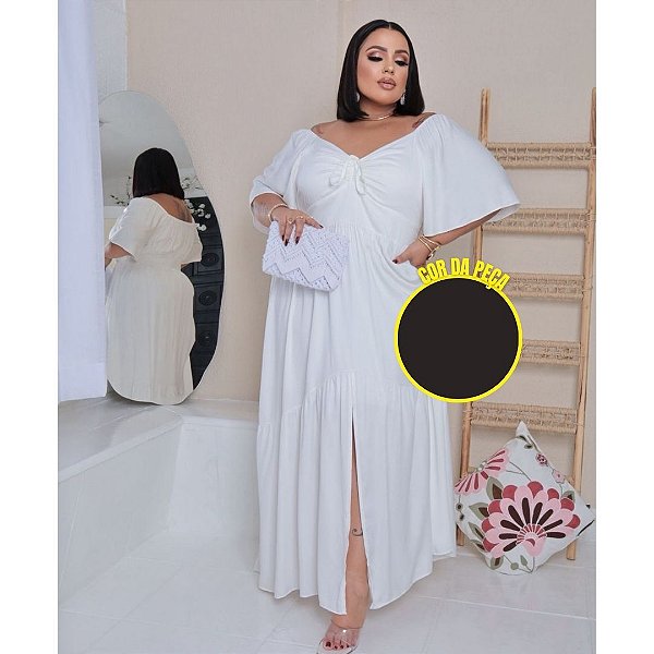 Vestido Larissa Duna Preto Plus Size