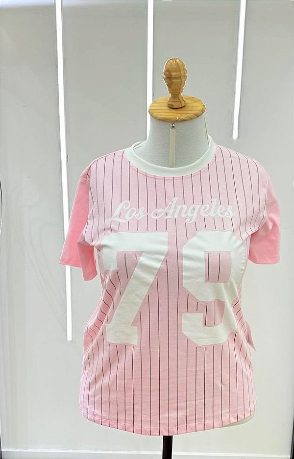T shirt Los Angeles Rosa BB Plus Size