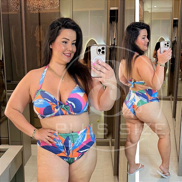 Biquíni Jasmine Verão Color Plus Size