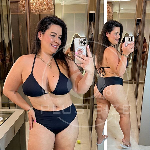 Biquíni Angélica Preto Plus Size
