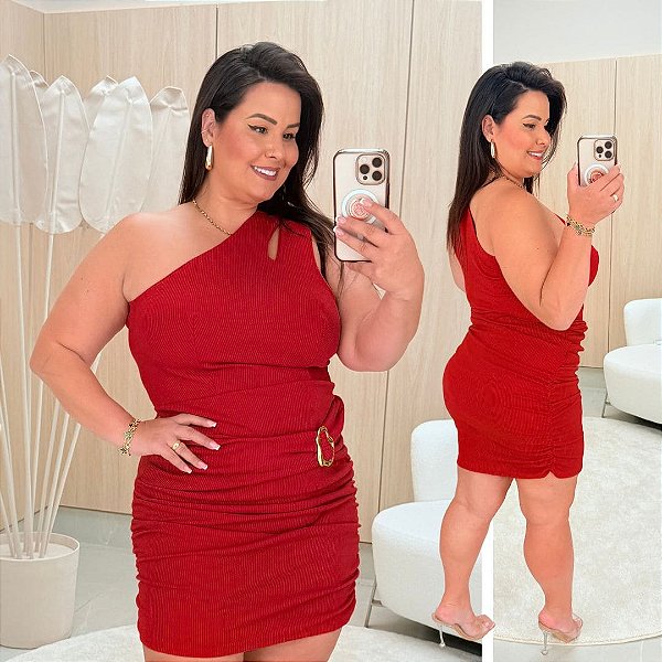 Vestido Ruth Vermelho Plus Size