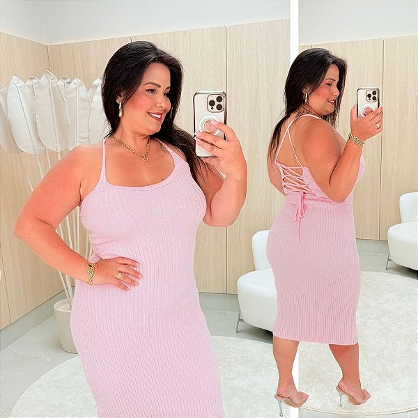 Vestido Alcinha Modal Amália Rosa Plus Size