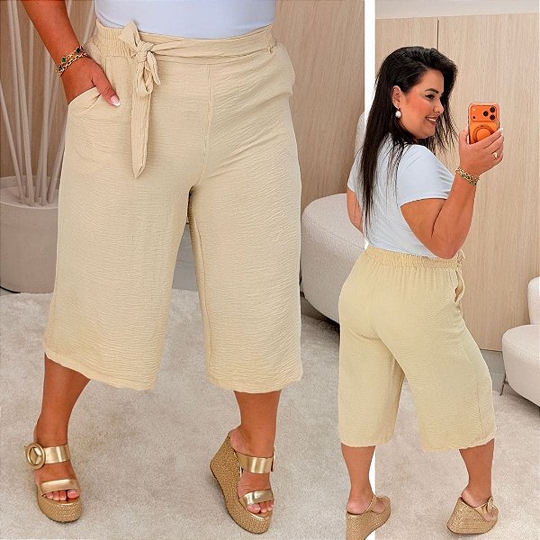 Calça Pantacourt Antônia Nude Plus Size