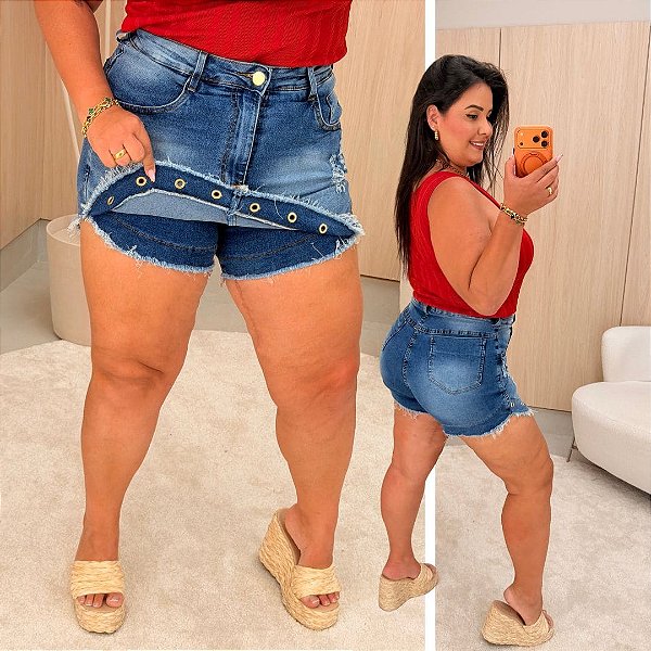 Short Saia PB Jaqueline Plus Size