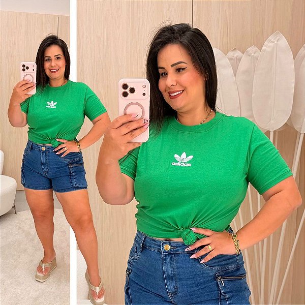 T shirt AD Verde Plus Size