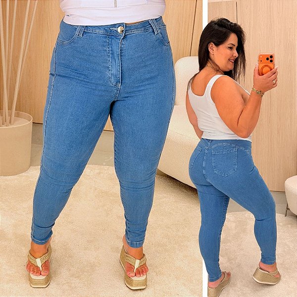 Calça Jeans Skinny FF Josiane Clara Plus Size