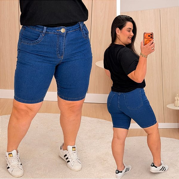 Bermuda Jeans Awa Samanta Plus Size
