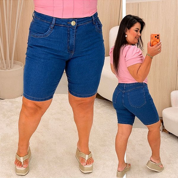 Bermuda Jeans Awa Samanta Plus Size