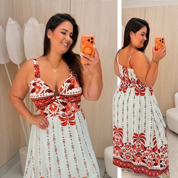 Vestido Argola Vip Angélica Verão Vermelho Plus Size