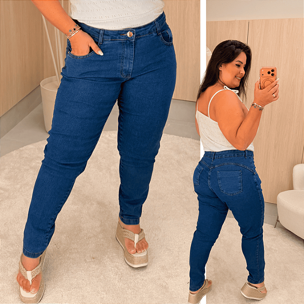 Calça Jeans PB Skinny Luciana Plus Size