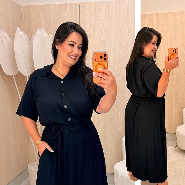Conjunto Soraya Preto Plus Size