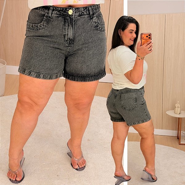 Short Jeans Awa Liz Chumbo Plus Size