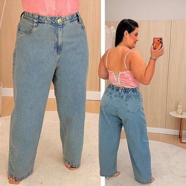 Calça Jeans Ballon FF Yolanda Plus Size