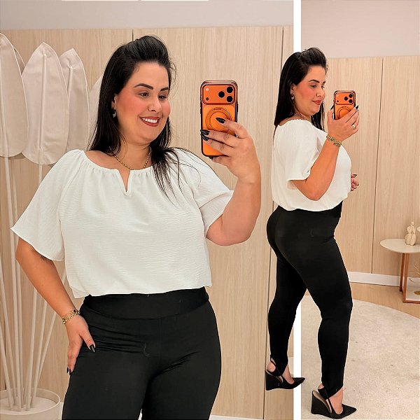 Blusa Ciganinha Aro Deise Off Plus Size