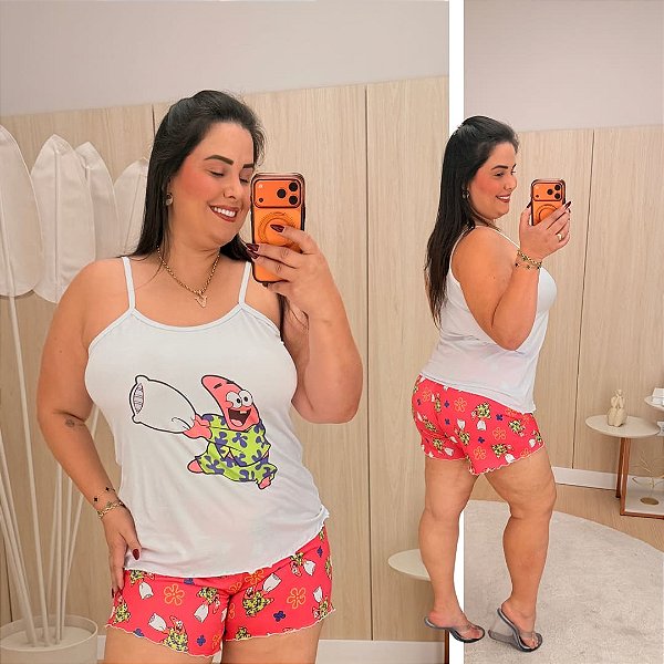 Pijama Estampa Patrick Plus Size