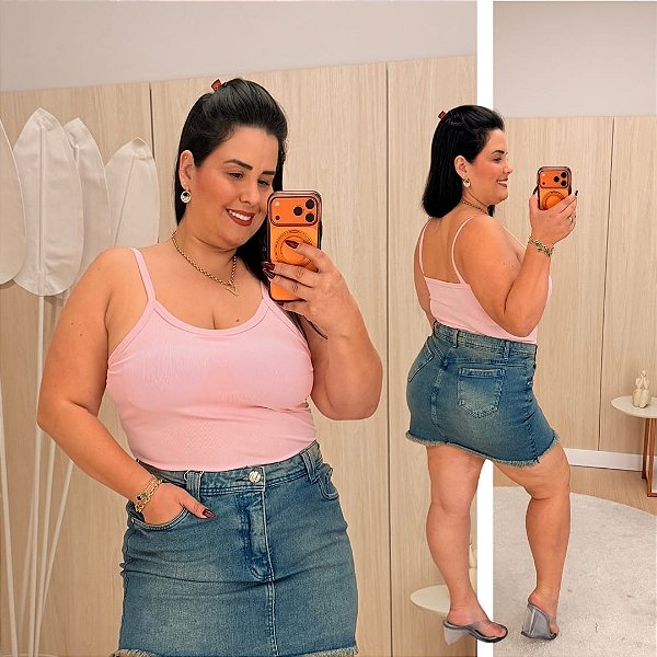 Alcinha Ribana Lavínia Rosa Plus Size