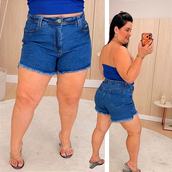 Short Jeans FF Andressa Plus Size
