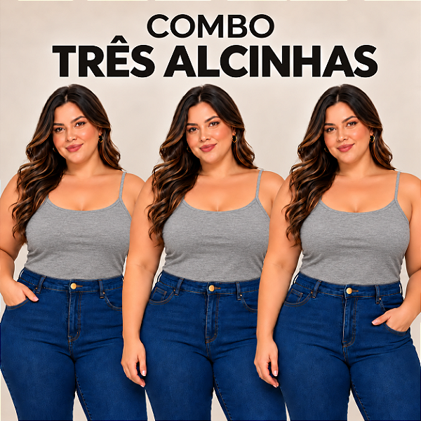 Combo 3 Alcinhas Cinza