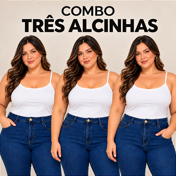 Combo 3 Alcinhas Brancas