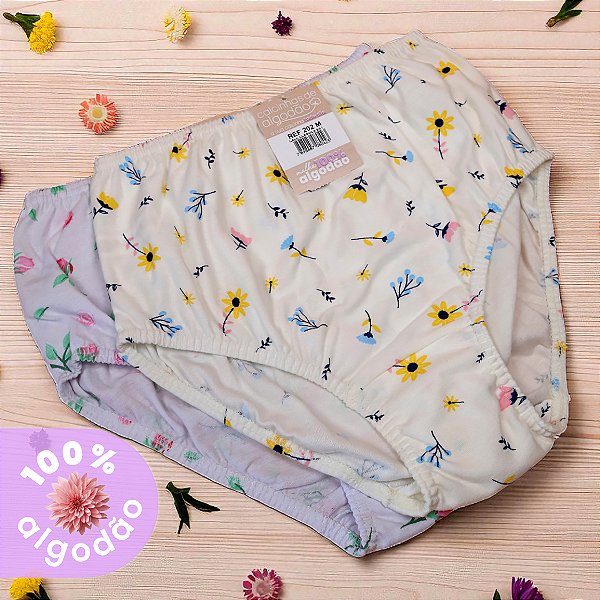 Kit com 2 Calçolas Estampadas 100% Algodão
