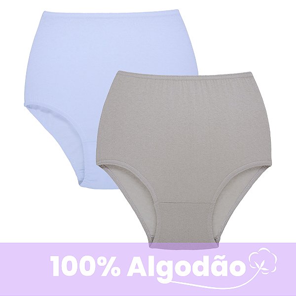 Kit com 2 Calçolas Plus Size 100% Algodão