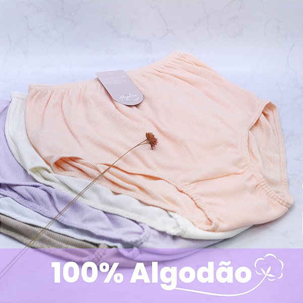 Calçola Canelada Plus Size 100% Algodão