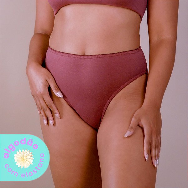 Calcinhas Cavada Algodão com Elastano