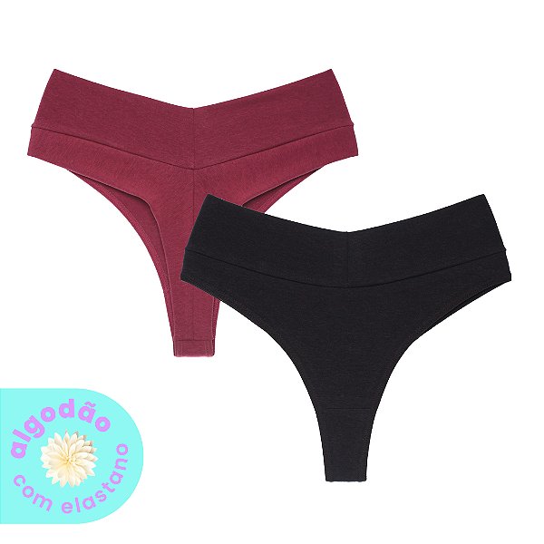 Kit com 2 Tangas Fio Dental Sarah