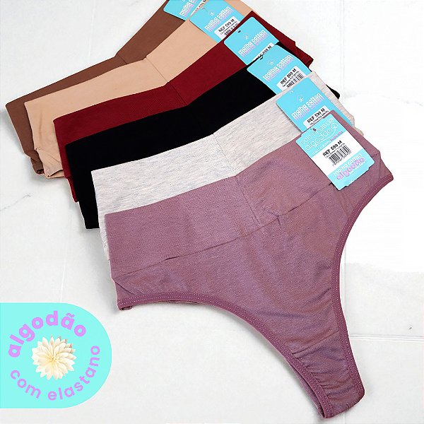 Kit com 6 Tangas Fio Dental Sarah