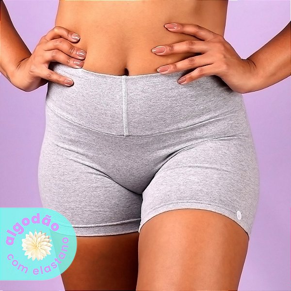 Shorts de Algodão com elastano com forro 100% Algodão