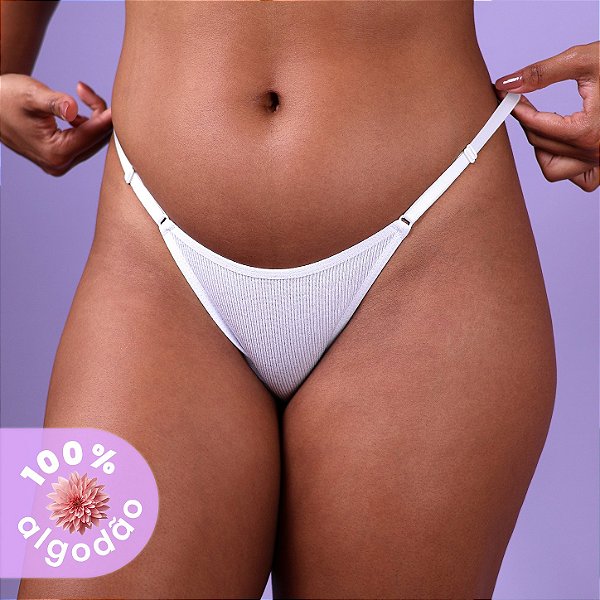 Calcinha Amor String 100% Algodão - Cintura regulável
