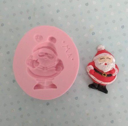 Molde de silicone do Papai Noel / Natal
