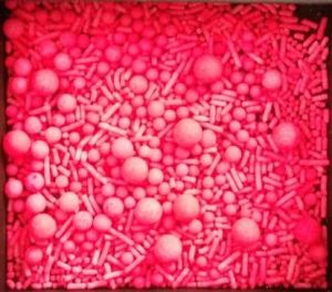 Confeitos/ Sprinkles Coloridos Rosa Neon