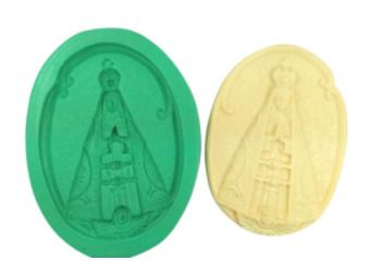 Molde de silicone Nossa Senhora Aparecida batizado religião 3