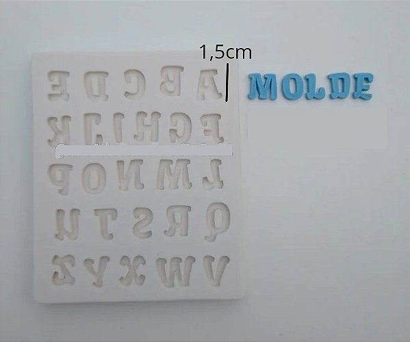 Molde de silicone Letra / alfabeto