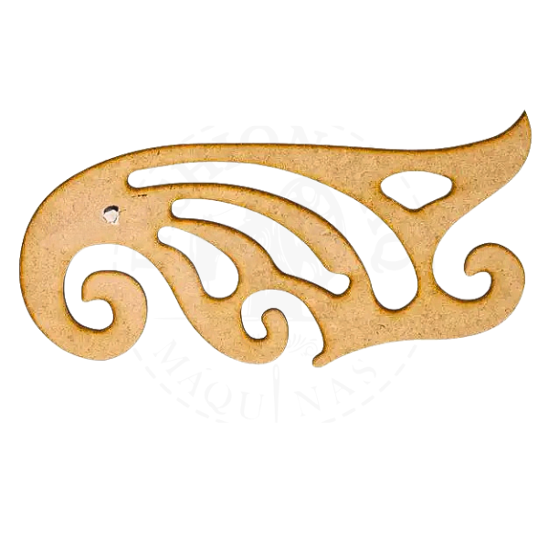 Régua Curva Francesa MDF W1118 33x15cm