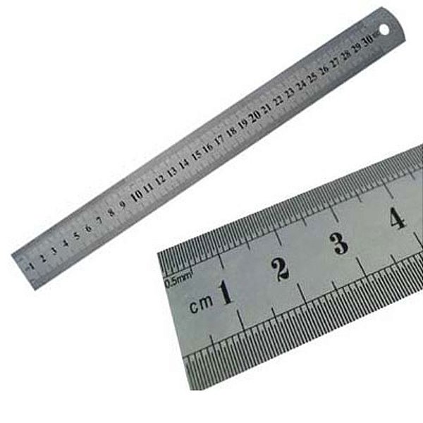 Régua de Aço 30cm RE30