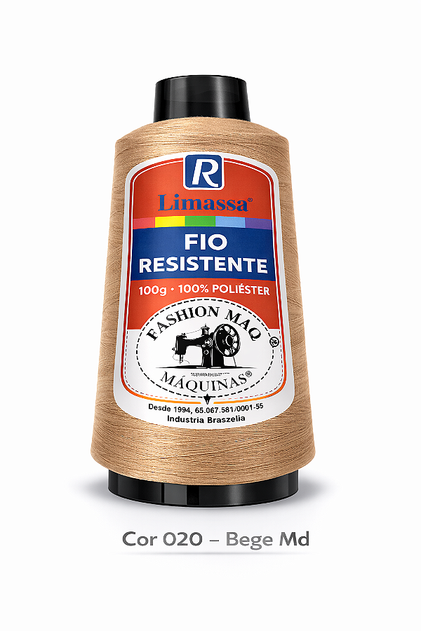 Fio Resistente Cor 020 Bege 100g Marca Resistente 100% Poliéster