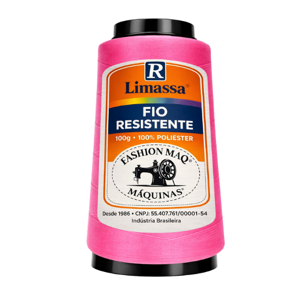 Fio Resistente Cor 032 Rosa Médio 100g Marca Resistente 100% Poliéster#