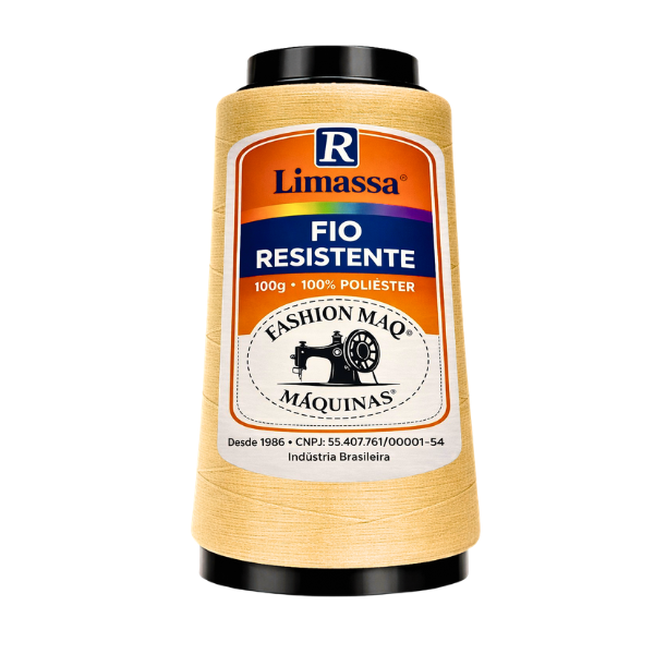 Fio Resistente Cor 059 Pessego 100g Marca Resistente 100% Poliéster#