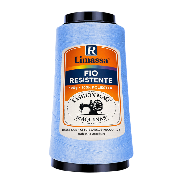 Fio Resistente Cor 087 Mar Das Nuvens 100g Marca Resistente 100% Poliéster#