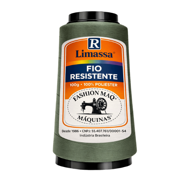 Fio Resistente Cor 231 Exército 100g Marca Resistente 100% Poliéster