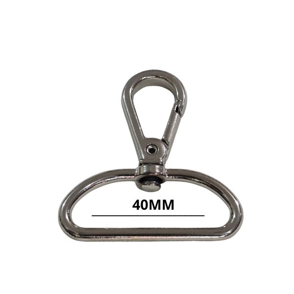 Mosquetão 40mm Niquelado